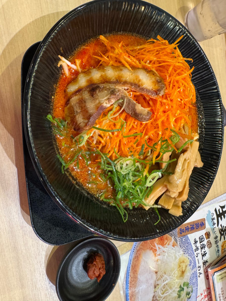 「味噌ラーメン　辛味　ネギ　めんま」@五穀味噌らーめん 味噌屋蔵之介 朝霞田島店の写真