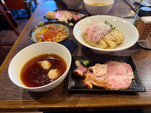 「【7周年限定】昆布水つけ麺醤油」@麺屋 真心の写真