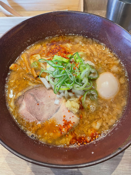 「背脂生姜味噌ラーメン（麺大盛）」@九段下 中路の写真