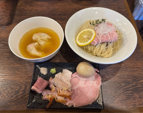 「【7周年限定】昆布水つけ麺（塩）」@麺屋 真心の写真