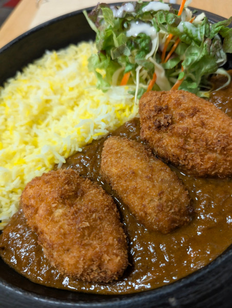 「ミモザスパイシーチキンカレーandライス」@ケララ キッチン 川崎ラ チッタ デッラ店の写真