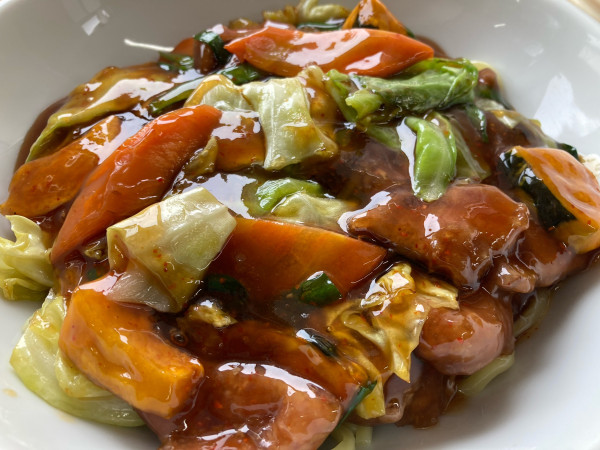 「スタミナ冷やし大盛り」@我流食堂総本店の写真