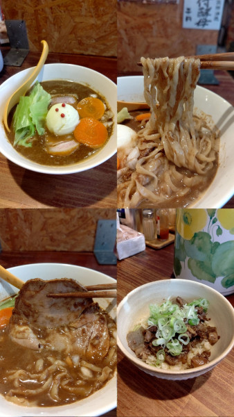 「『ビーフラーメン+牛すじ丼(¥900+500)』」@ビーフラーメン&つけ麺 シゲジンの写真