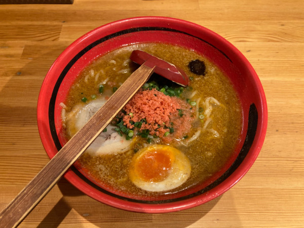 「太麺 そのまま みそ」@えびそば一幻 新宿店の写真
