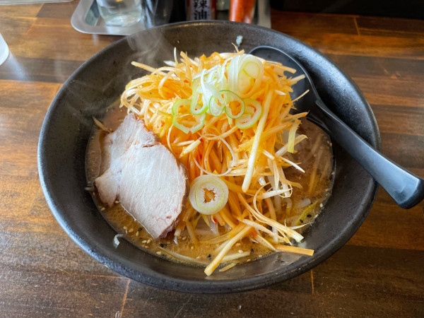 「ネギ味噌ラーメン」@らーめん うそだっぺーの写真