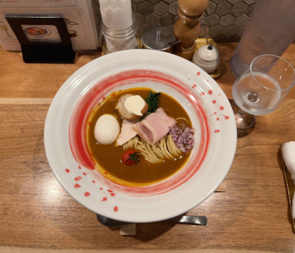 「元祖海老丸らーめん　➕　味玉」@海老丸らーめんの写真