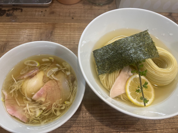 「味玉 昆布水つけ麺 塩 大盛」@3931WORKS.の写真