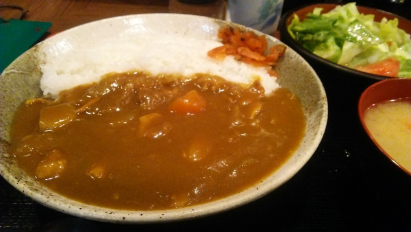 「ランチ カレーライス ※サラダ付き 780円」@えんまやの写真