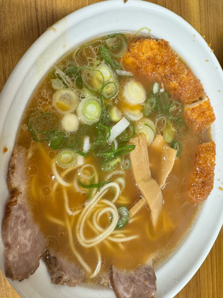 「カツそば1200円」@浅月 本店の写真