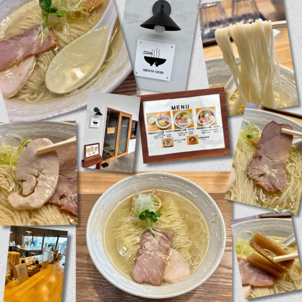 「鶏塩らぁ麺 900円」@MENYA OKIBIの写真