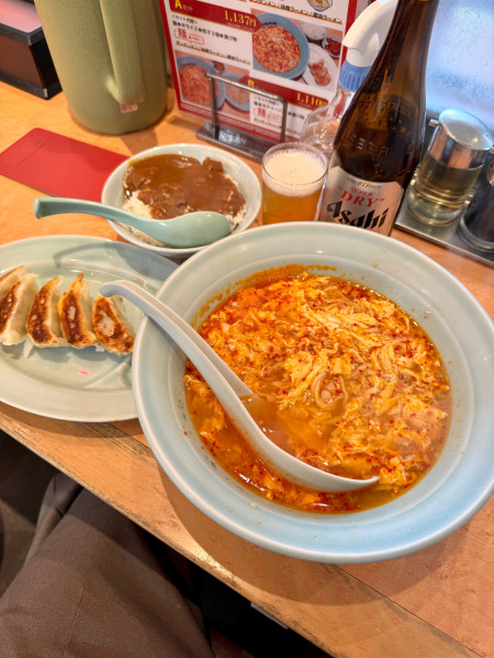 「タンタンメン牛すじカレーセット」@元祖ニュータンタンメン本舗 本店京町店の写真