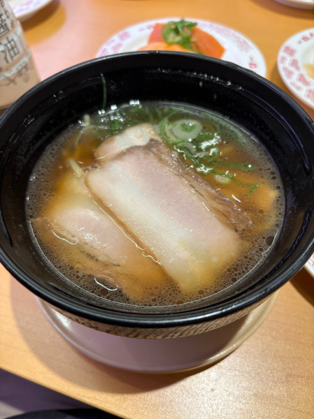 「第一旭監修　醤油ラーメン」@スシロー 小平天神町店の写真