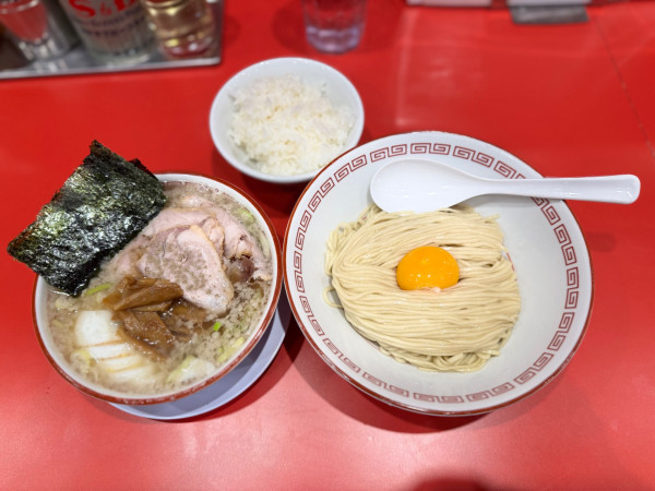 「特製つけ中華(こってり)1230円＋無料ライス.メンマ.のり」@マルショーラーメン 川口の写真