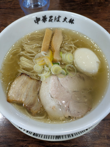 「鴨と鶏そば　塩」@鴨と鶏 中華そば 大林の写真