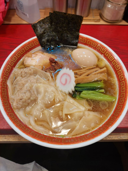 「特製ワンタンメン＋背脂TKG」@麺創庵 砂田の写真