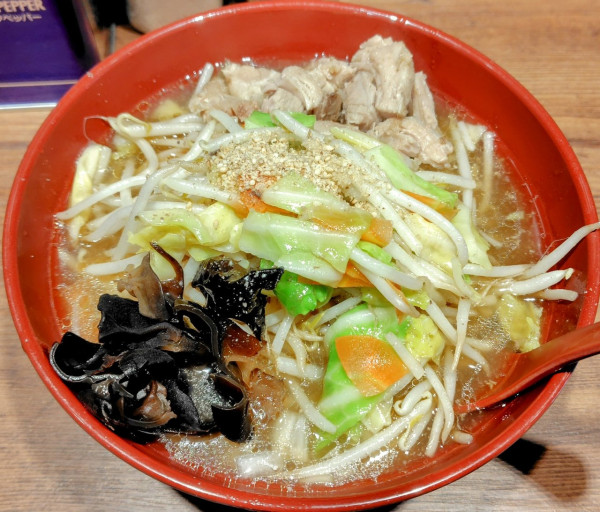 「やさいラーメン(並)ミックス 950円」@イレブンフーズ 源流 南品川店の写真