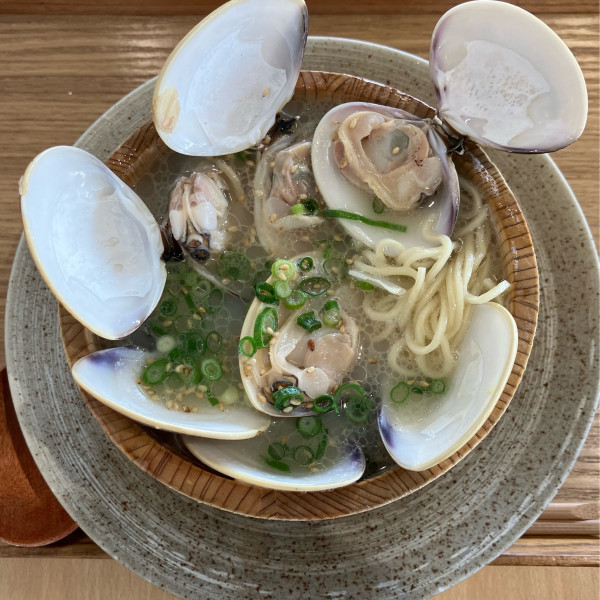 「はまぐりラーメン1980円」@常総いなほ食堂の写真