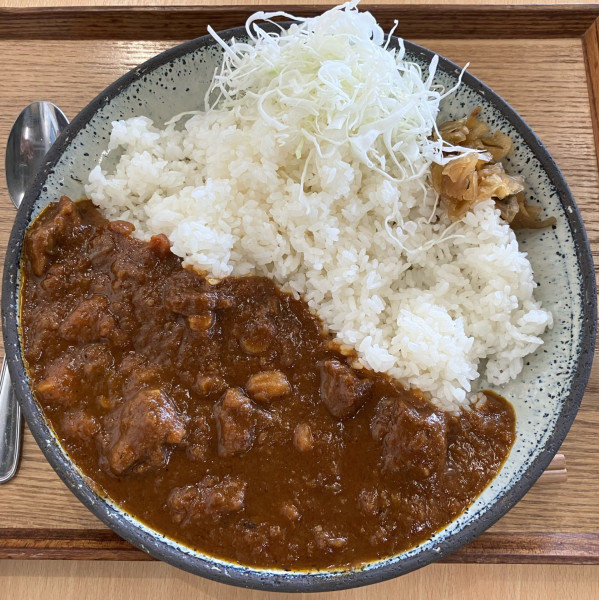 「常陸牛すじ煮込みカレー1540円」@常総いなほ食堂の写真