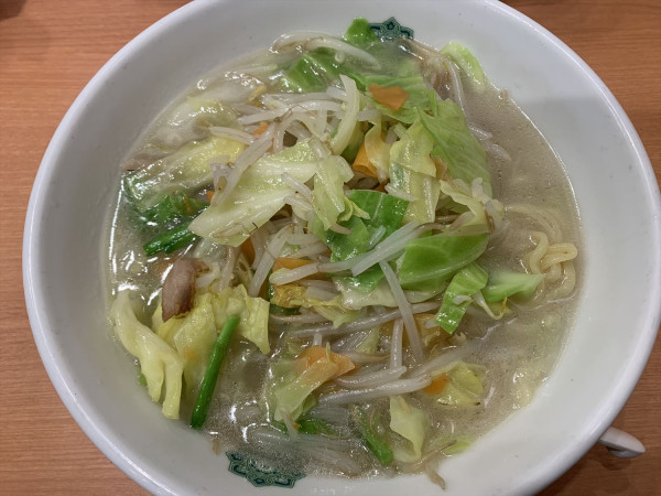 「野菜たっぷりタンメン」@日高屋 大泉学園店の写真