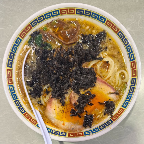 「辛そば」@背脂中華そばと餃子 福鳳 荻窪店の写真