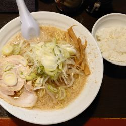 しょうゆらーめん（900円）+半ライス（無料）
