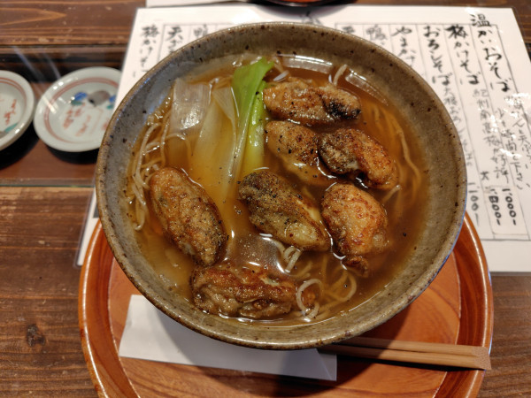 「かきなんばん1600円（季節限定）」@そば切り たかやの写真