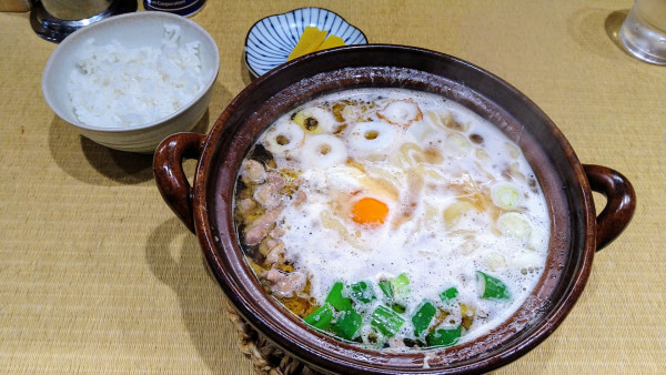 「【限定】鍋焼きらーめん(手打ち麺･ご飯付き)」@手打 親鶏中華そば 綾川の写真