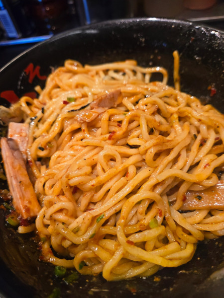 「辛味噌油そばW盛り」@東京油組総本店 東新宿組の写真