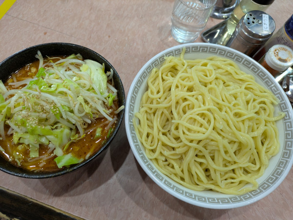 「もりそば大盛り➕野菜➕坦々」@所沢大勝軒の写真