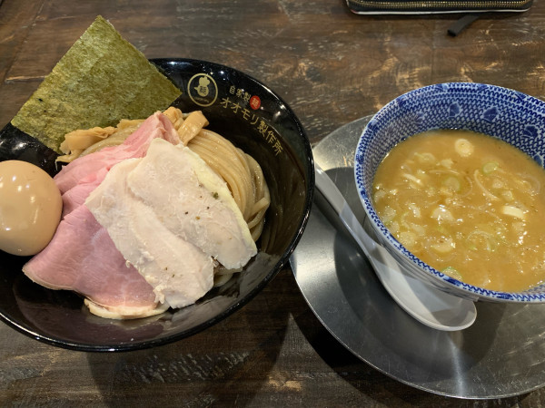 「上鶏つけそば・並」@自家製麺 オオモリ製作所の写真