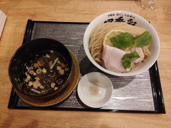 「昆布水つけ麺　大盛り　1000+150円」@貝だしらぁめん 四季彩の写真