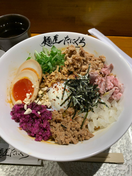 「汁なし担々麺＋味玉」@麺屋 たにぐちの写真