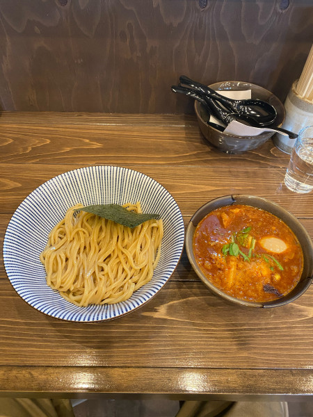 「味玉入り辛つけ麺超激辛¥1,300円」@麺屋やま昇 関店の写真