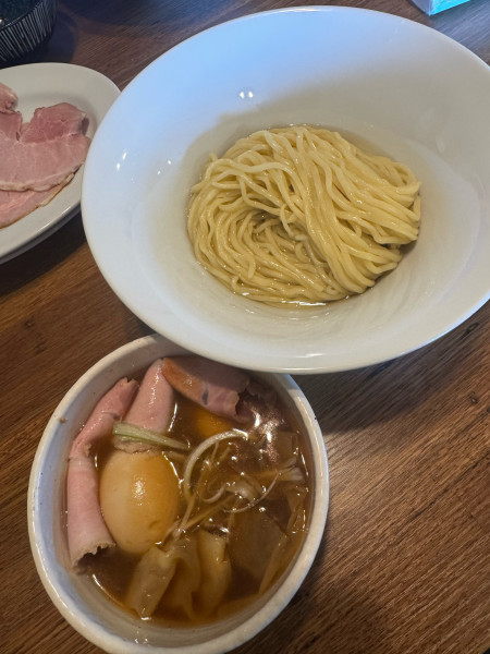 「特製つけ麺（昆布水）1200円+大盛り200円」@らぁ麺行田屋の写真