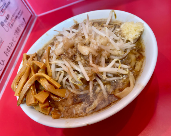 「【限定】桐龍の非乳化らーめん(ミニ)＋ピリ辛メンマ」@麺屋 桐龍 久喜店の写真