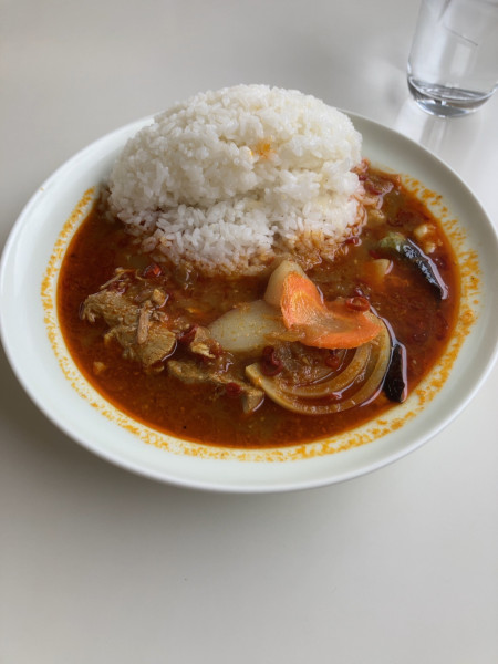 「インドポークカレー（大盛）　1000円」@カレーとパスタの店 みみかの写真