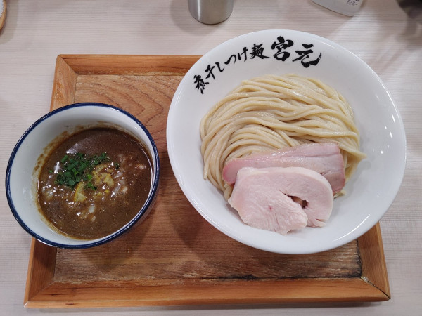 「煮干しつけ麺　中　1080+100円」@煮干しつけ麺 宮元の写真
