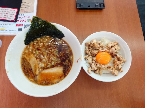 「竹岡屋ラーメン＋チャーシューご飯」@竹岡屋 木更津店の写真