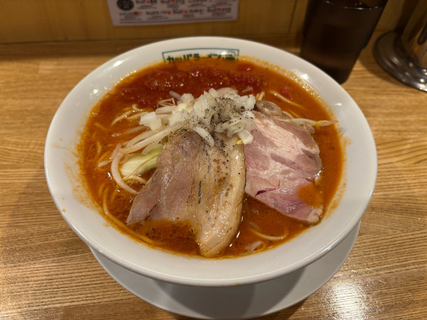 「トマトらーめん チーズごはんセット」@らーめん カッパファクトリーの写真