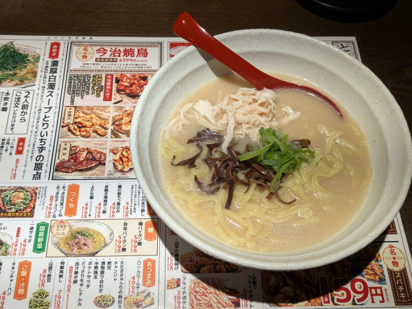 「鶏パイタン麺￥659」@水炊き・焼き鳥 とりいちず酒場 町田中央通り店の写真