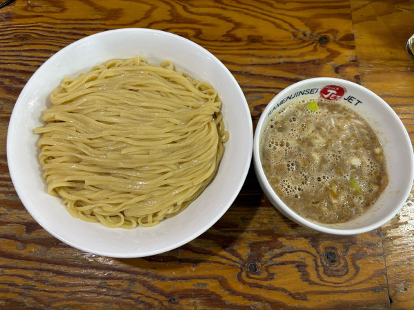 「鶏煮込みつけ麺」@ラーメン人生 JET600の写真