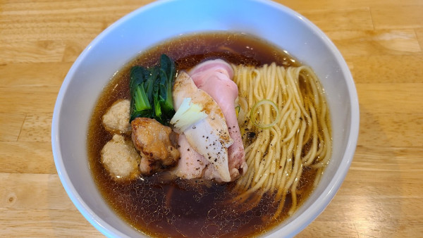 「奥久慈しゃもの中華そば」@中華そば ひしおの写真