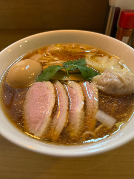 「特製鴨だし醤油」@麺堂にしき 池袋西口店の写真