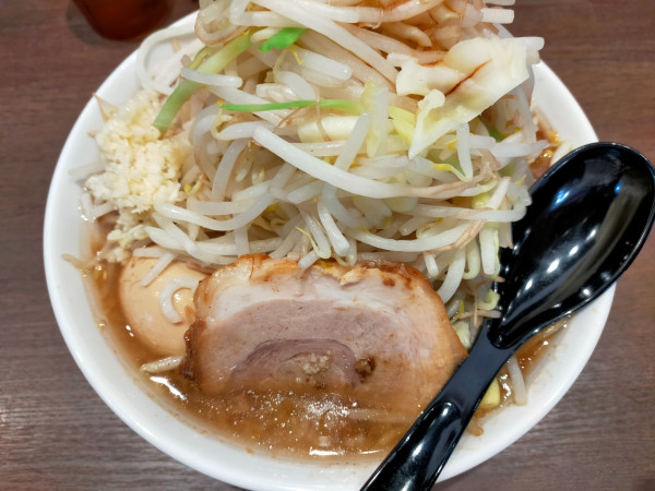 「ラーメン950円+味玉(クーポン無料)」@麺屋 あびすけ 綱島店の写真
