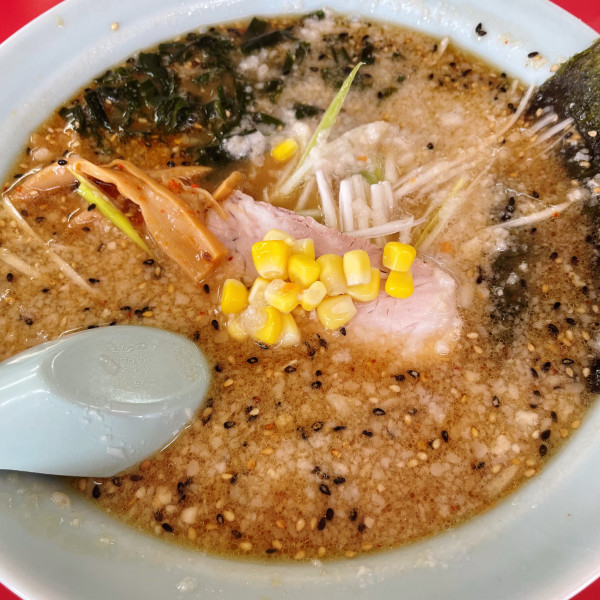 「味噌ラーメン 800円 半麺 -50円」@ラーメンショップ 太田店の写真