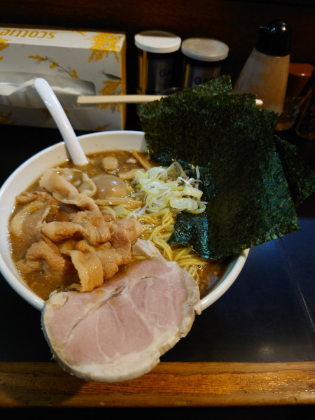 「純正100（上品味噌）味玉＋海苔」@一条流がんこ総本家分家四谷荒木町の写真