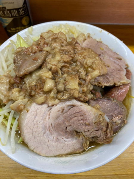 「ラーメン＋ぶた増し」@ラーメン二郎 立川店の写真