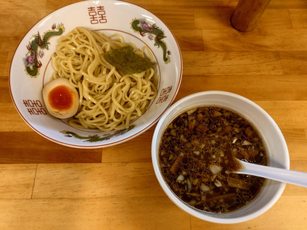 「つけ麺(並盛、800円)」@らーめんつけ麺 びんびん亭 日野店の写真
