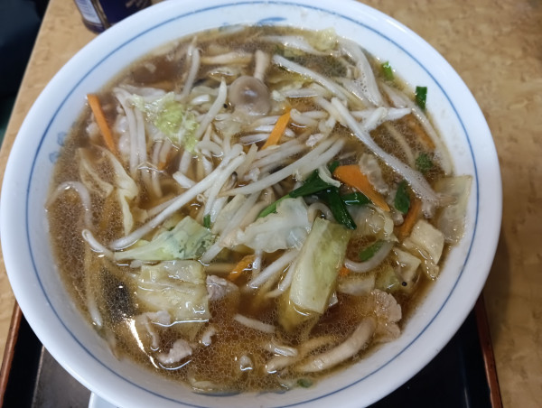 「野菜ラーメン（￥850）」@おそば 長寿庵 柳ばし支店の写真