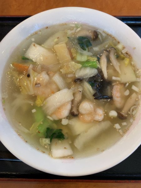 「エビそば」@麺 三福の写真